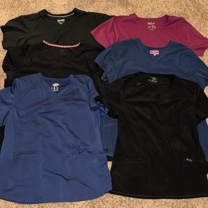Variety of Good Condition Scrub Tops XL-XXL
